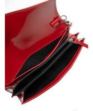 TRUSSARDI SALIS Pochette en cuir brillant cerise - Portefeuilles Femme - 5