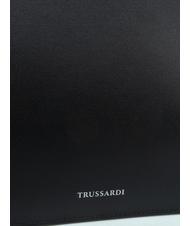 TRUSSARDI OBELIA Sac bandoulière en cuir recyclé NOIR - Sacs pour Femme - 3