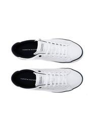 TOMMY HILFIGER HIGH VULCANIC CORE Baskets en cuir recycl&eacute; blanc - Chaussures Homme - 4