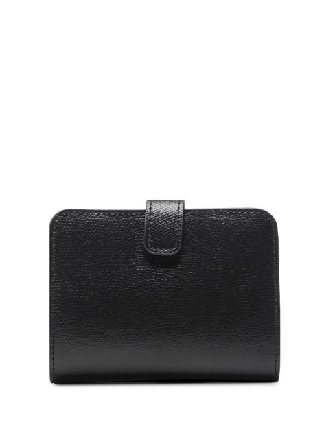 CAMELIA COMPACT Petit portefeuille en cuir Noir - Portefeuilles Femme