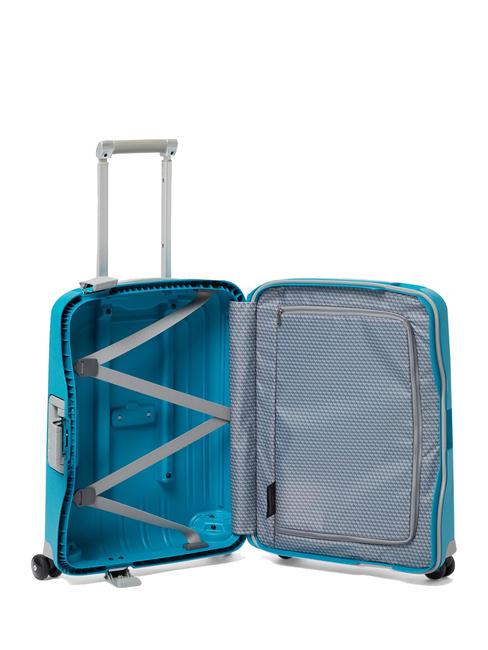 S'CURE Chariot &agrave; bagages &agrave; main bleu/argent - Valises cabine
