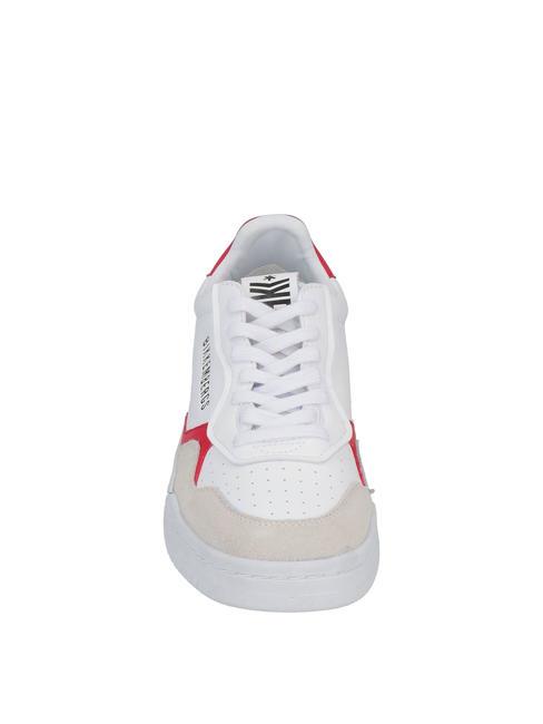 BASKET Baskets en cuir glace/rouge - Chaussures Homme