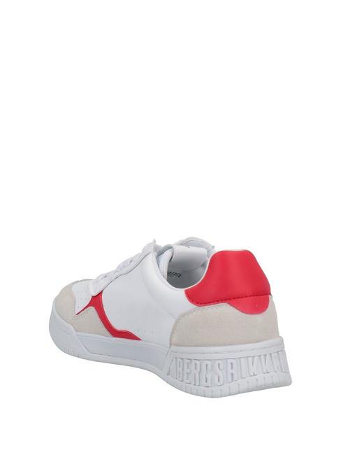 BASKET Baskets en cuir glace/rouge - Chaussures Homme
