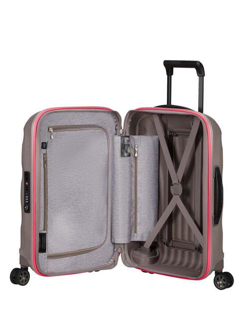 C-LITE Chariot &agrave; bagages &agrave; main extensible perle/fuchsia - Valises cabine