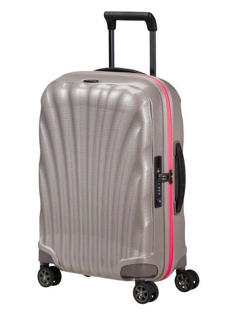 C-LITE Chariot &agrave; bagages &agrave; main extensible perle/fuchsia - Valises cabine
