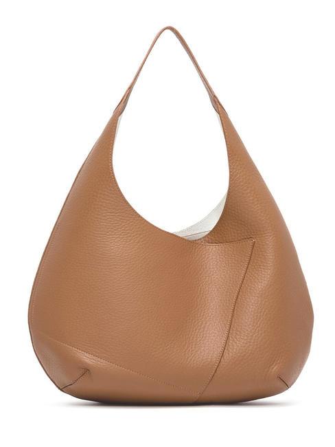 EUFORIA Sac en cuir avec pochette caramel-blanc - Sacs pour Femme