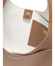 GIANNI CHIARINI EUFORIA Sac en cuir avec pochette caramel-blanc - Sacs pour Femme - 5