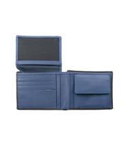 SPALDING COLOR WALLET Portefeuille en cuir, avec porte-monnaie noir/marine - Portefeuilles Homme - 2