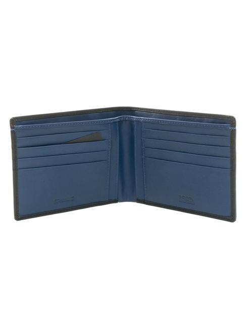 COLOR WALLET Porte-feuille en cuire noir/marine - Portefeuilles Homme
