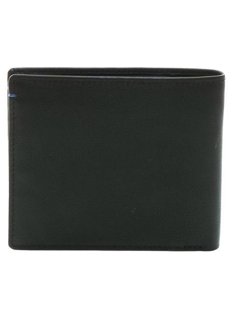 COLOR WALLET Porte-feuille en cuire noir/marine - Portefeuilles Homme