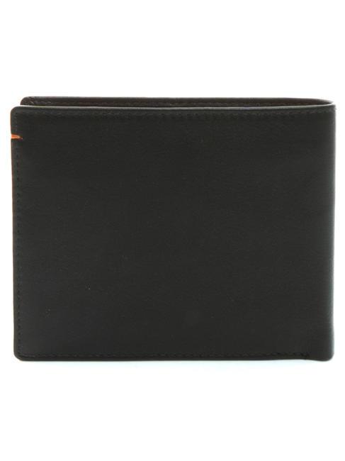 COLOR WALLET Porte-feuille en cuire marron/orange - Portefeuilles Homme