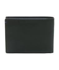 SPALDING NEW YORK COLOR WALLET  Petit portefeuille en cuir noir/marine - Portefeuilles Homme - 3