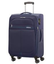 AMERICAN TOURISTER DEEP DIVE Lot de 3 chariots : cabine, moyen et grand extensible bleu marin - Ensemble Valises - 4