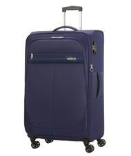 AMERICAN TOURISTER DEEP DIVE Lot de 3 chariots : cabine, moyen et grand extensible bleu marin - Ensemble Valises - 5