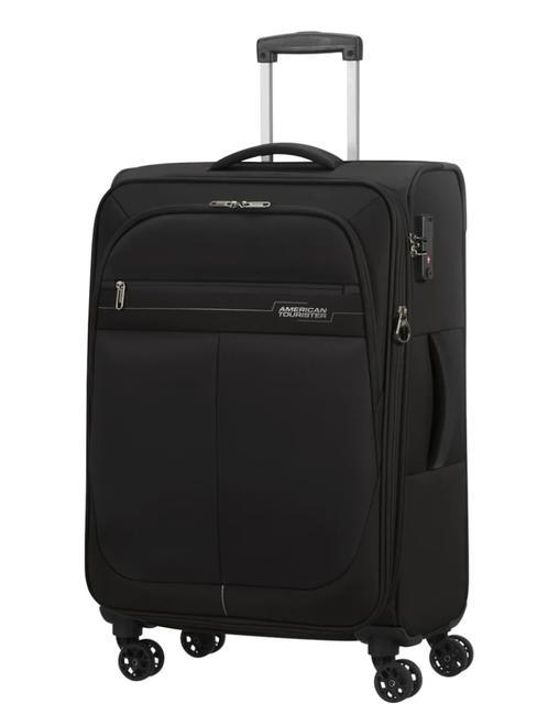 DEEP DIVE Lot de 3 chariots : cabine, moyen et grand extensible gris-noir - Ensemble Valises