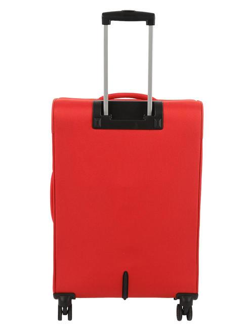 DEEP DIVE Lot de 3 chariots : cabine, moyen et grand extensible rouge / gris - Ensemble Valises