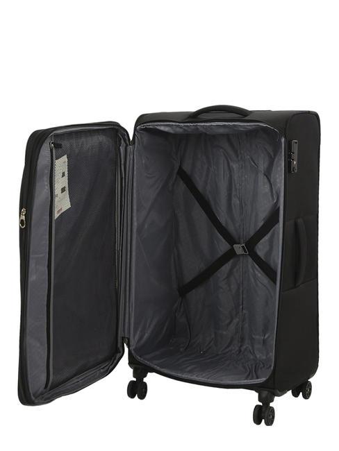 DEEP DIVE Grand chariot extensible gris-noir - Valises Semi-rigides