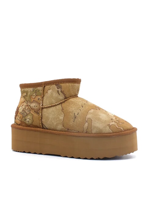 GEO CLASSIC Bottines matelass&eacute;es NATUREL - Chaussures Femme