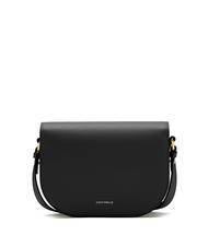 COCCINELLE DEW Sac bandouli&egrave;re en cuir martel&eacute; Noir - Sacs pour Femme - 4