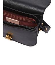 COCCINELLE DEW Sac bandouli&egrave;re en cuir martel&eacute; Noir - Sacs pour Femme - 5