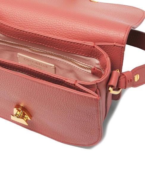 DEW Sac bandouli&egrave;re en cuir martel&eacute; pot - Sacs pour Femme