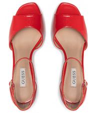 GUESS CAMPIONARIO - ALDEN2 D&Eacute;COLLET&Eacute; ROUGE - Chaussures Femme - 4