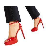 GUESS CAMPIONARIO - ALDEN2 D&Eacute;COLLET&Eacute; ROUGE - Chaussures Femme - 7