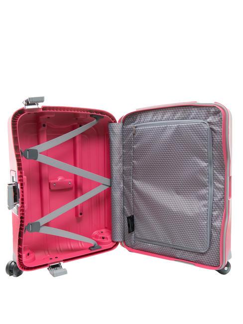S'CURE Chariot &agrave; bagages &agrave; main rose - Valises cabine