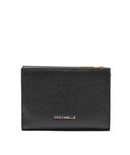 COCCINELLE NEOFIRENZE SOFT  Porte-feuille en cuire Noir - Portefeuilles Femme - 4