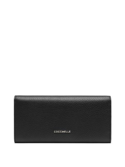 NEOFIRENZE SOFT  Portefeuille continental en cuir Noir - Portefeuilles Femme