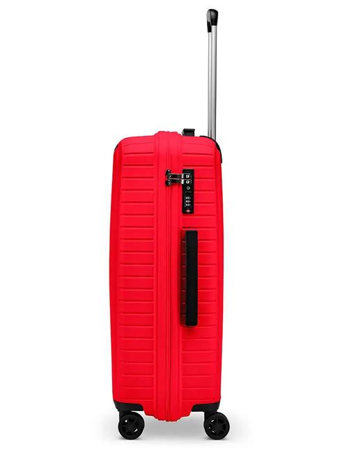 HEXA Chariot de taille moyenne rouge - Valises Rigides