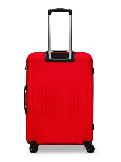 HEXA Chariot de taille moyenne rouge - Valises Rigides