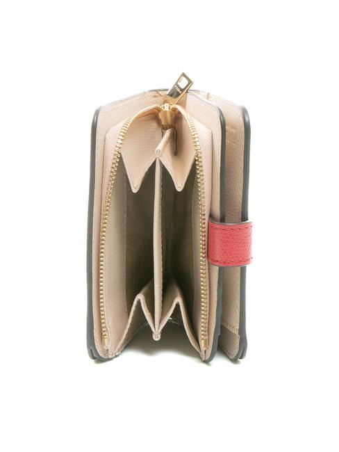 CAMELIA COMPACT Petit portefeuille en cuir Rouge v&eacute;nitien + ballerine i in - Portefeuilles Femme