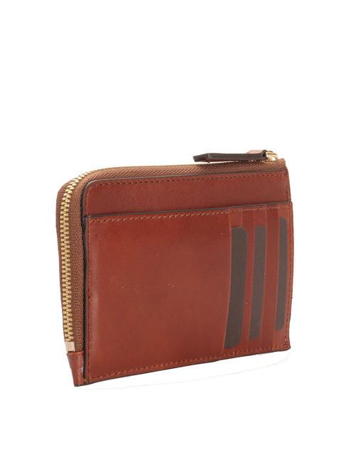 CORSINI Porte-monnaie en cuir MARRON - Portefeuilles Femme