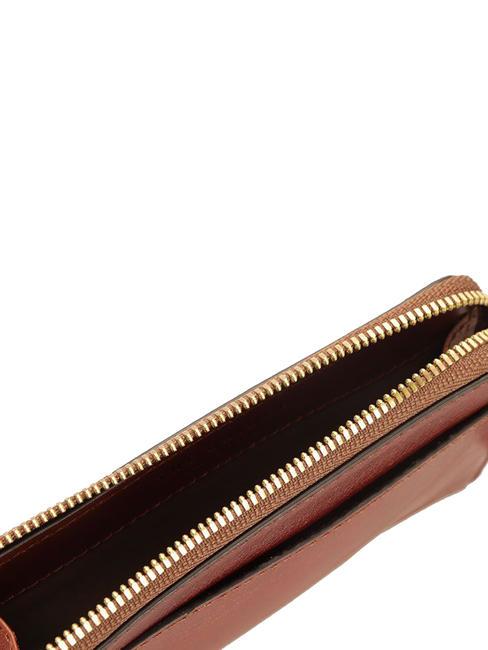 CORSINI Porte-monnaie en cuir MARRON - Portefeuilles Femme