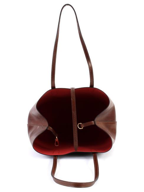 DALSTON Cabas en cuir avec pochette MARRON - Sacs pour Femme