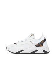GUESS GENIVER2 Baskets Blanc / marron - Chaussures Femme - 4