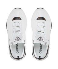 GUESS GENIVER2 Baskets Blanc / marron - Chaussures Femme - 5