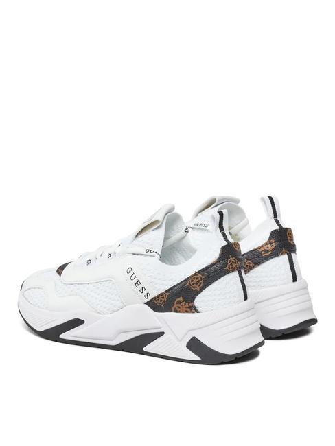 GENIVER2 Baskets Blanc / marron - Chaussures Femme