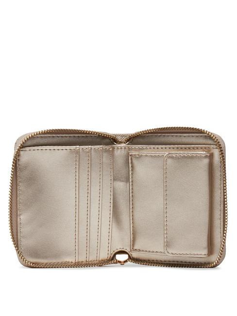 LAUREL Petit portefeuille zipp&eacute; taupe - Portefeuilles Femme