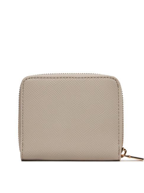 LAUREL Petit portefeuille zipp&eacute; taupe - Portefeuilles Femme