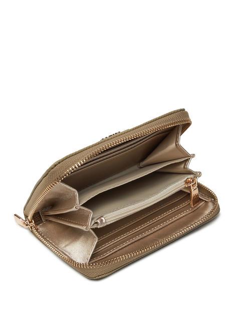 LAUREL Portefeuille moyen &agrave; fermeture &eacute;clair sage - Portefeuilles Femme