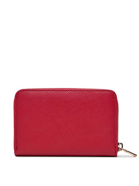 LAUREL Portefeuille moyen &agrave; fermeture &eacute;clair ROUGE - Portefeuilles Femme