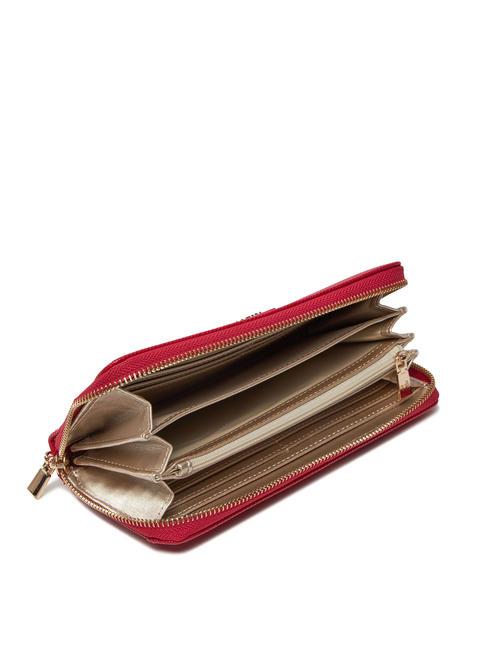 LAUREL Portefeuille zipp&eacute; ROUGE - Portefeuilles Femme