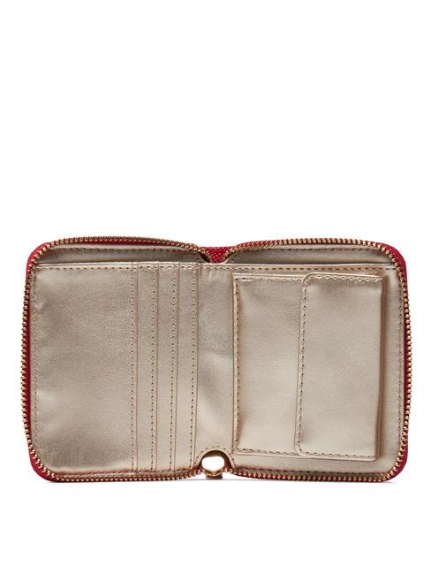LAUREL Petit portefeuille zipp&eacute; ROUGE - Portefeuilles Femme