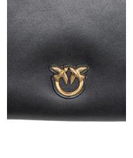 PINKO FLAT CLASSIC Pochette avec bandoulière en chaîne noir-or antique - Sacs pour Femme - 4