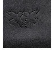 PINKO FLAT CLASSIC Pochette avec bandoulière en chaîne noir-or antique - Sacs pour Femme - 5