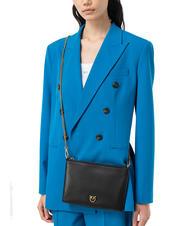PINKO FLAT CLASSIC Pochette avec bandoulière en chaîne noir-or antique - Sacs pour Femme - 6