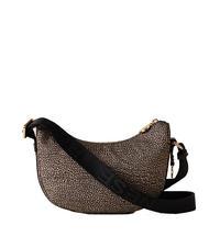 BORBONESE HOBO LUNA MINI ECO LINE Sac d'épaule OP / NATUREL / NOIR - Sacs pour Femme - 3