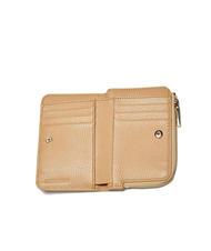 COCCINELLE METALLIC SOFT Petit portefeuille en cuir textur&eacute; - Portefeuilles Femme